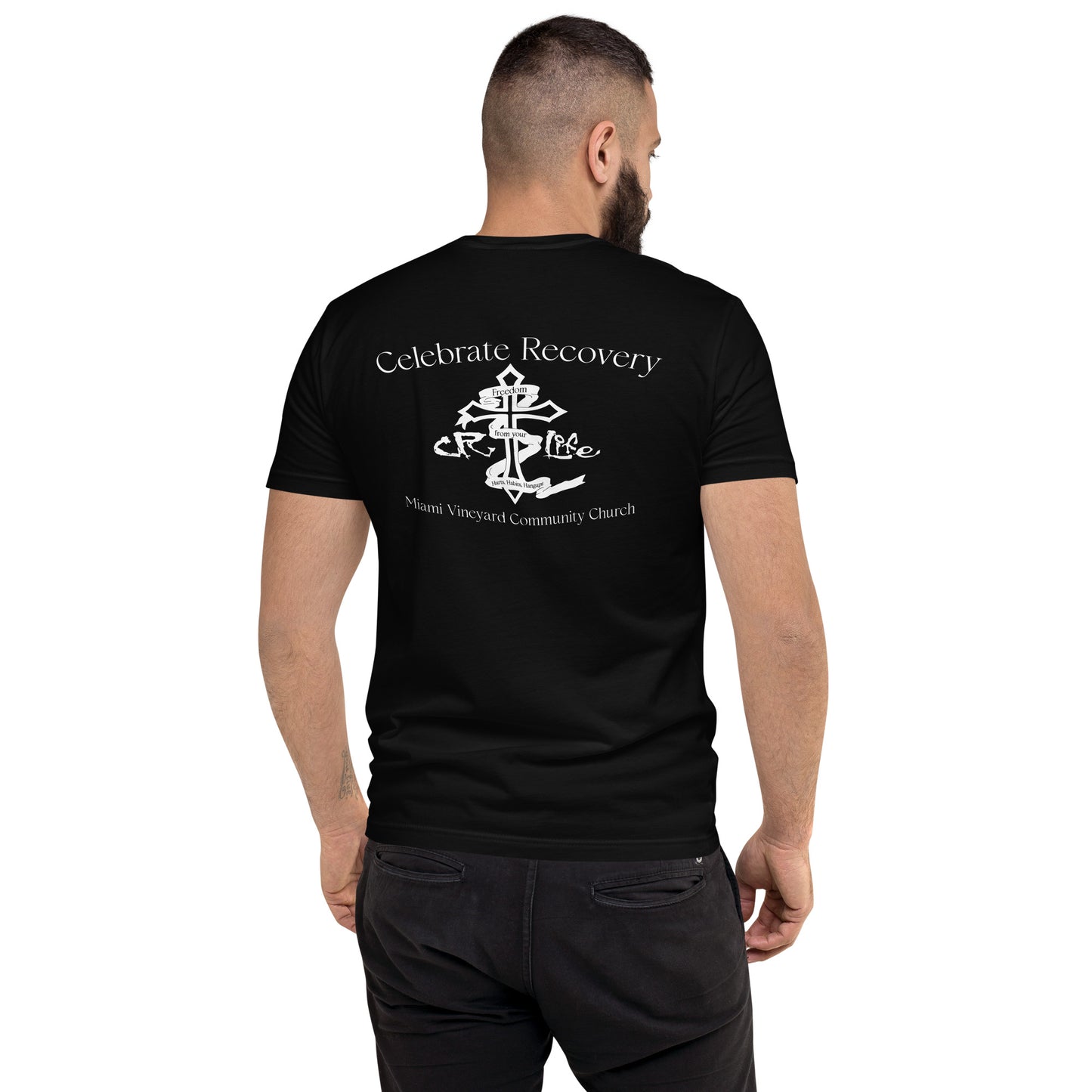 CR White Logo NEXT LEVEL Short Sleeve T-shirt