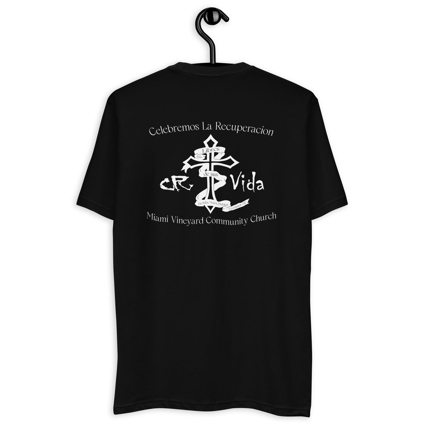 NEXT LEVEL CR Vida letras Blanca Camiseta de manga corta