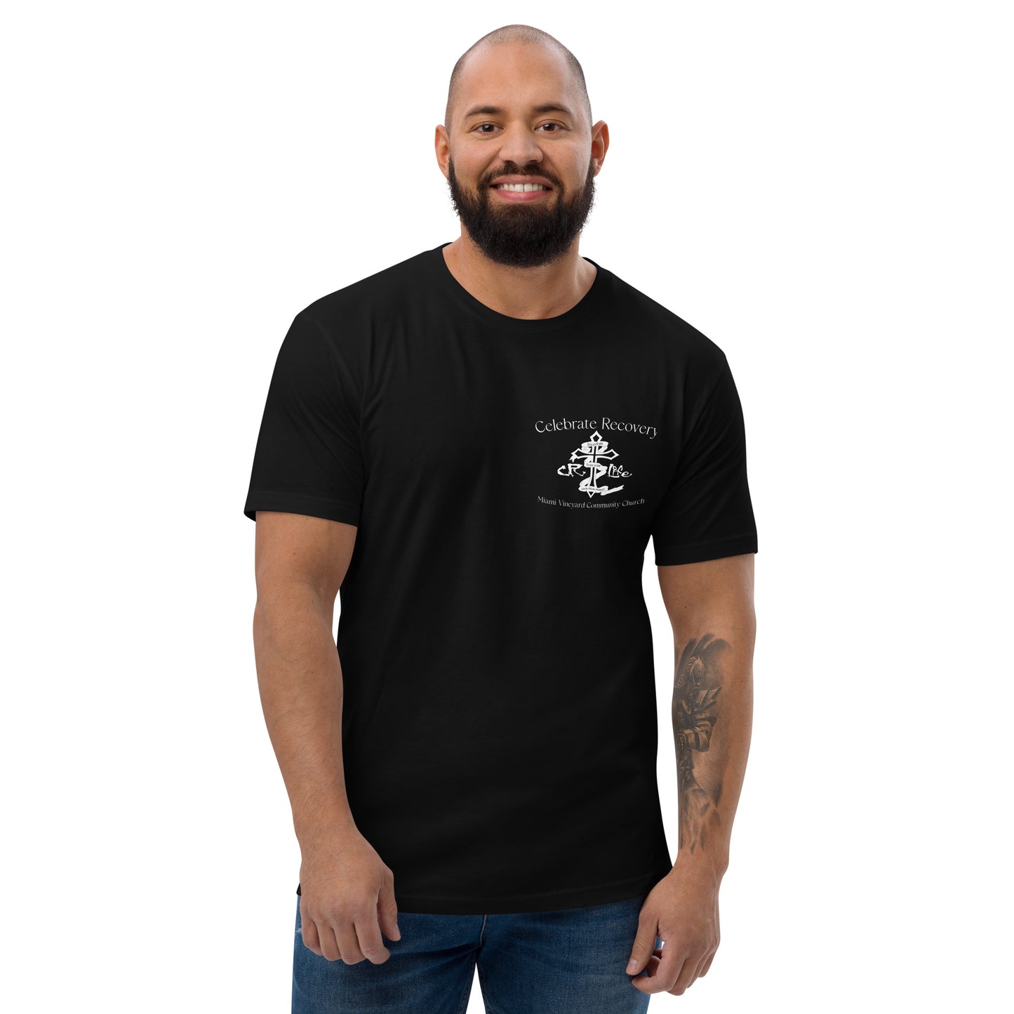 CR White Logo NEXT LEVEL Short Sleeve T-shirt