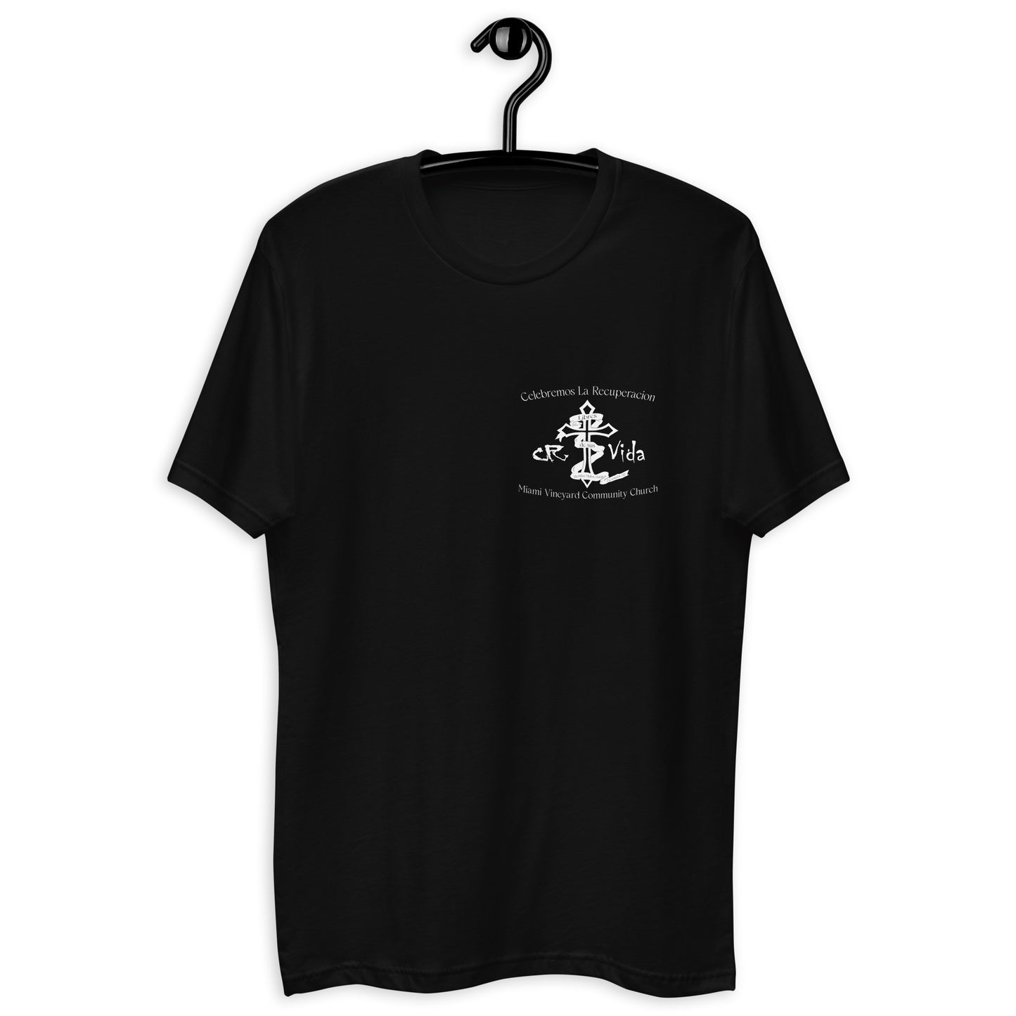 NEXT LEVEL CR Vida letras Blanca Camiseta de manga corta