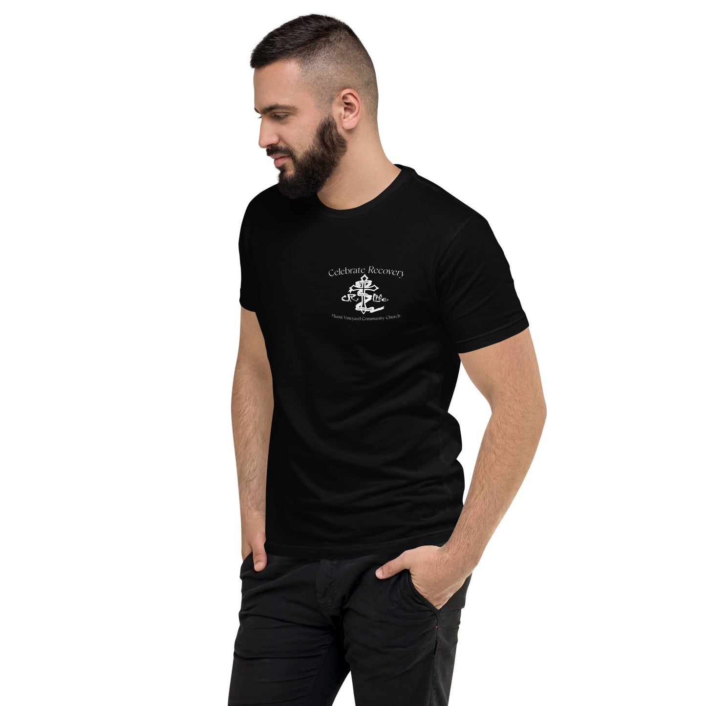 CR White Logo NEXT LEVEL Short Sleeve T-shirt