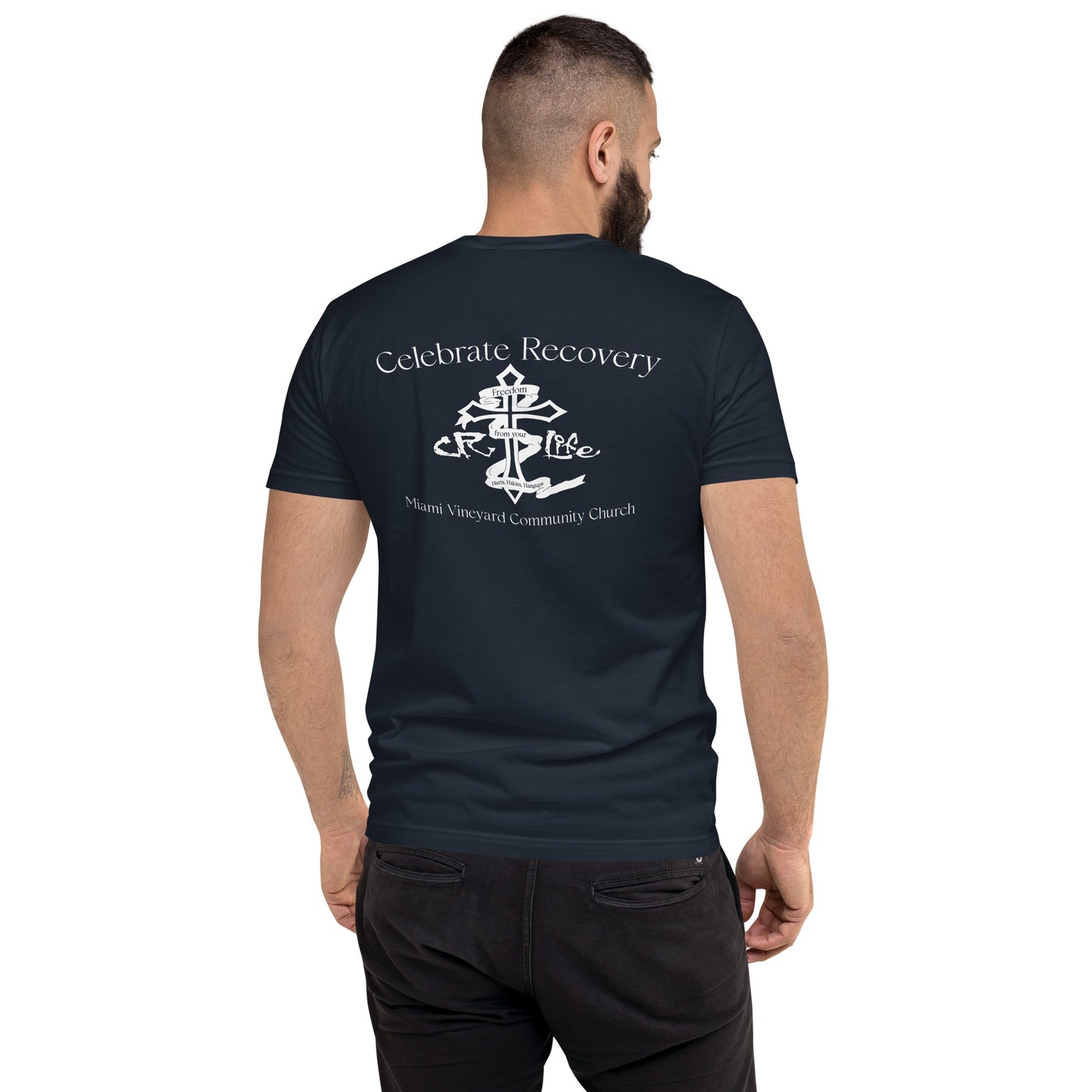 CR White Logo NEXT LEVEL Short Sleeve T-shirt