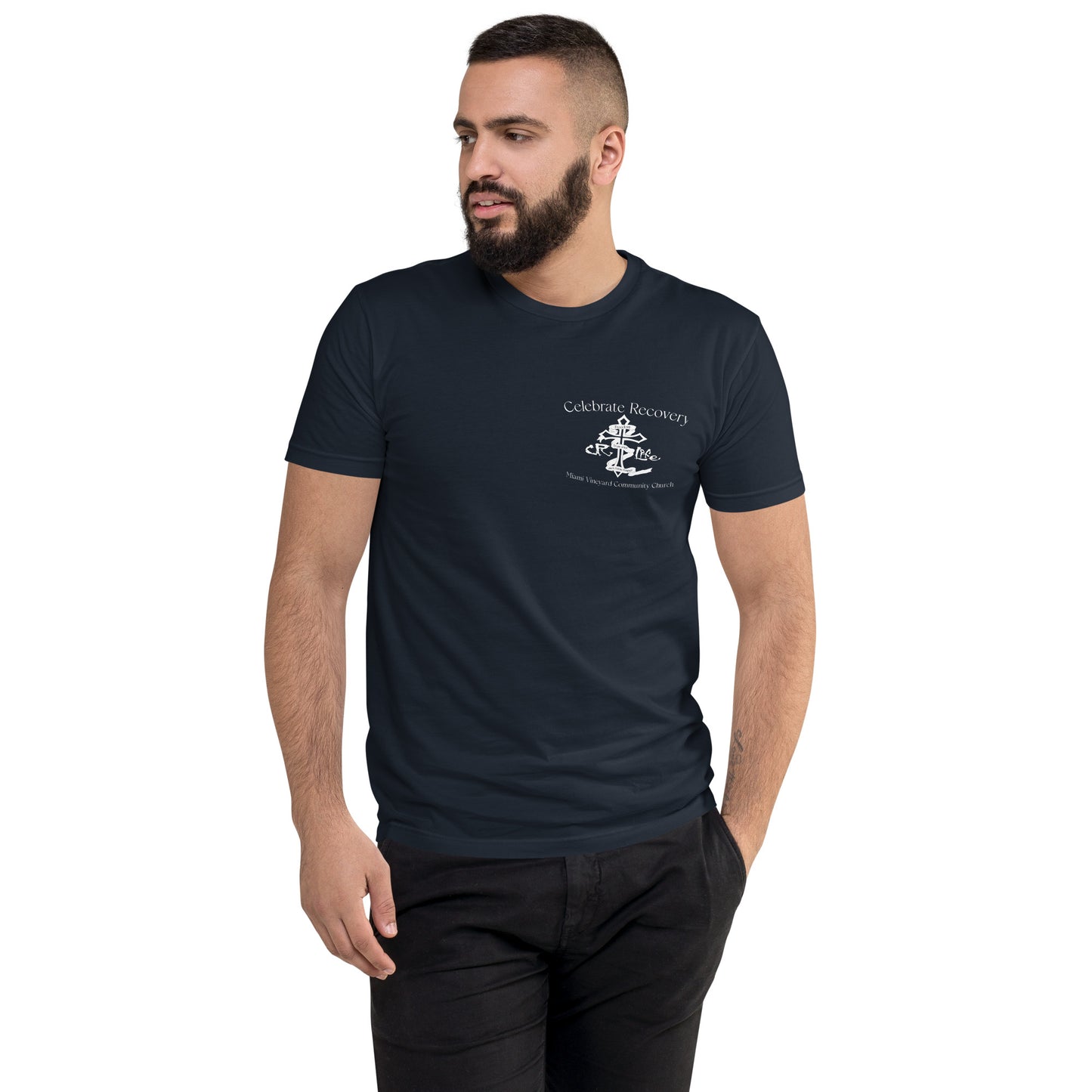 CR White Logo NEXT LEVEL Short Sleeve T-shirt