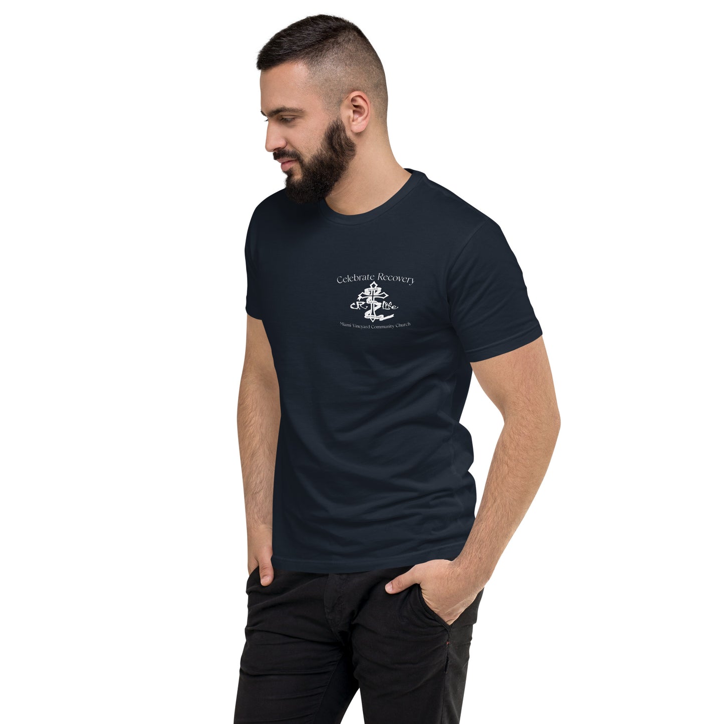 CR White Logo NEXT LEVEL Short Sleeve T-shirt