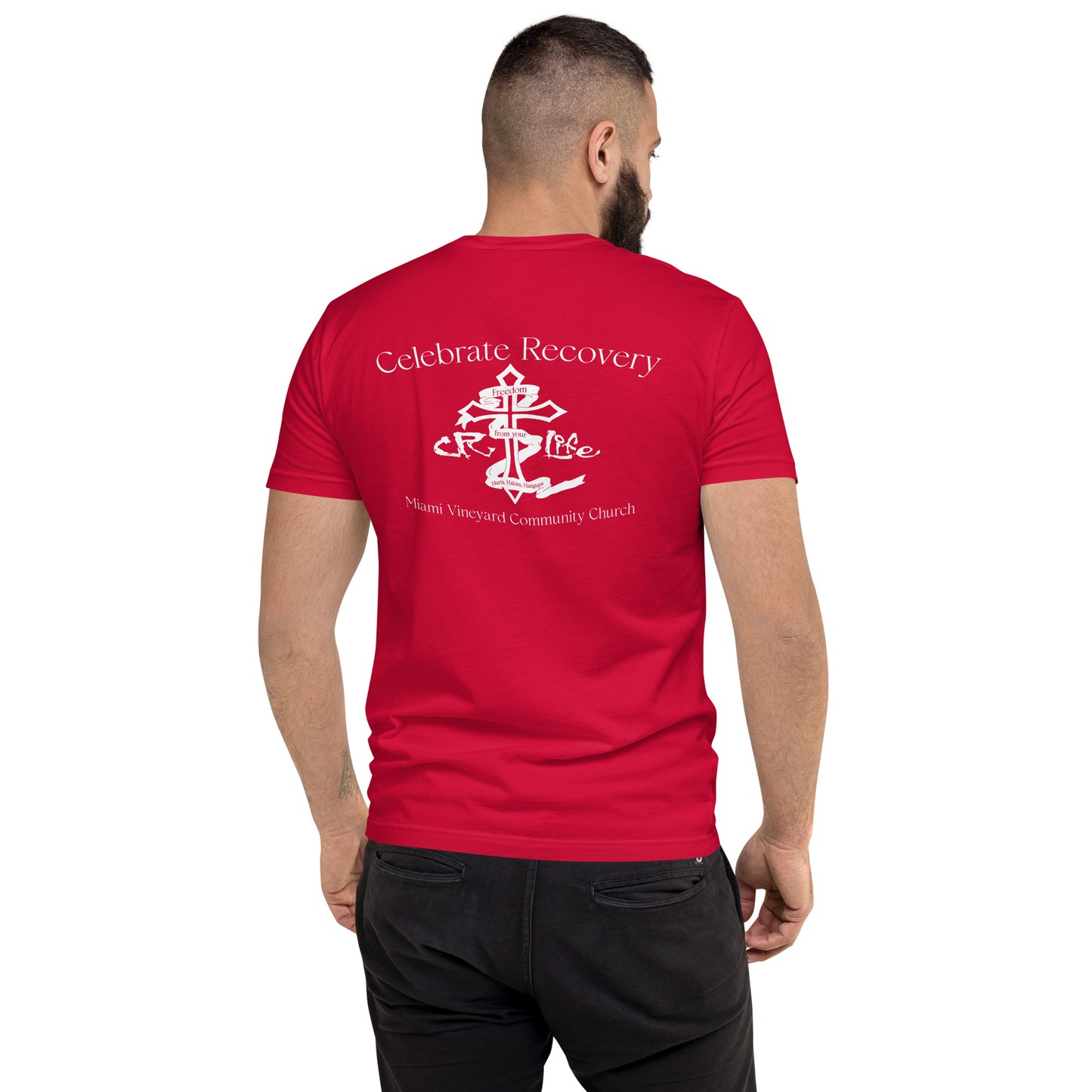CR White Logo NEXT LEVEL Short Sleeve T-shirt