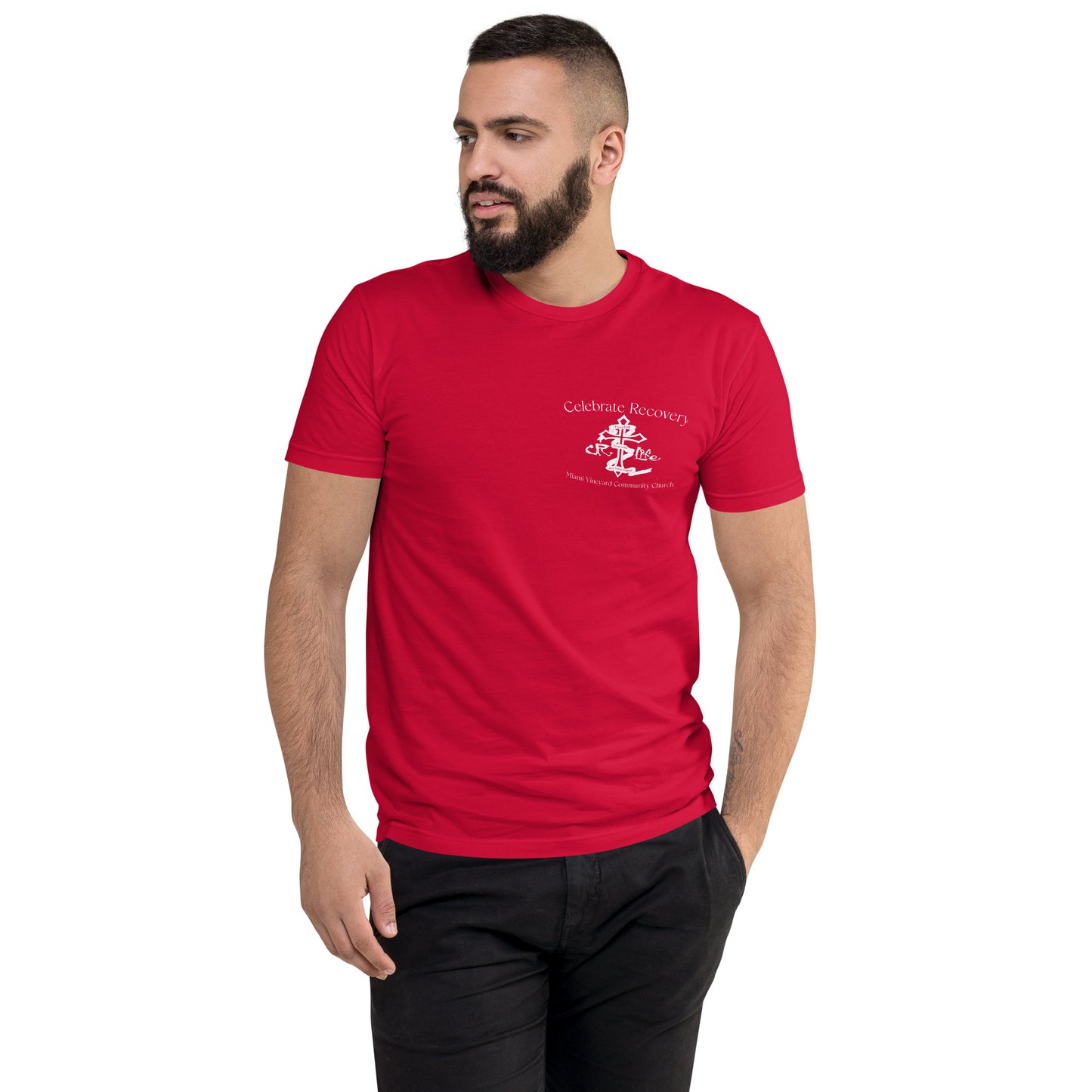 CR White Logo NEXT LEVEL Short Sleeve T-shirt