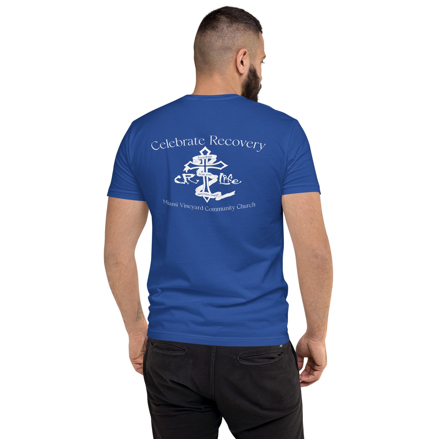 CR White Logo NEXT LEVEL Short Sleeve T-shirt