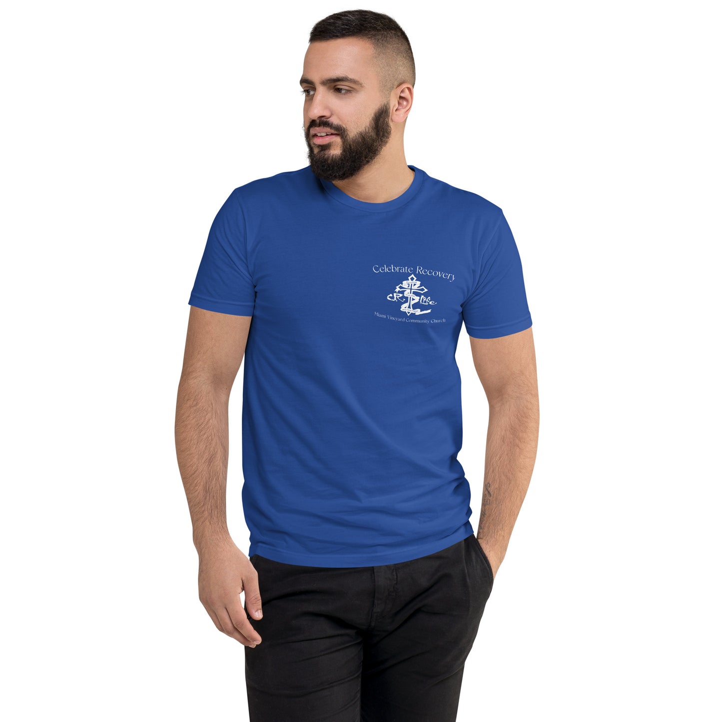 CR White Logo NEXT LEVEL Short Sleeve T-shirt