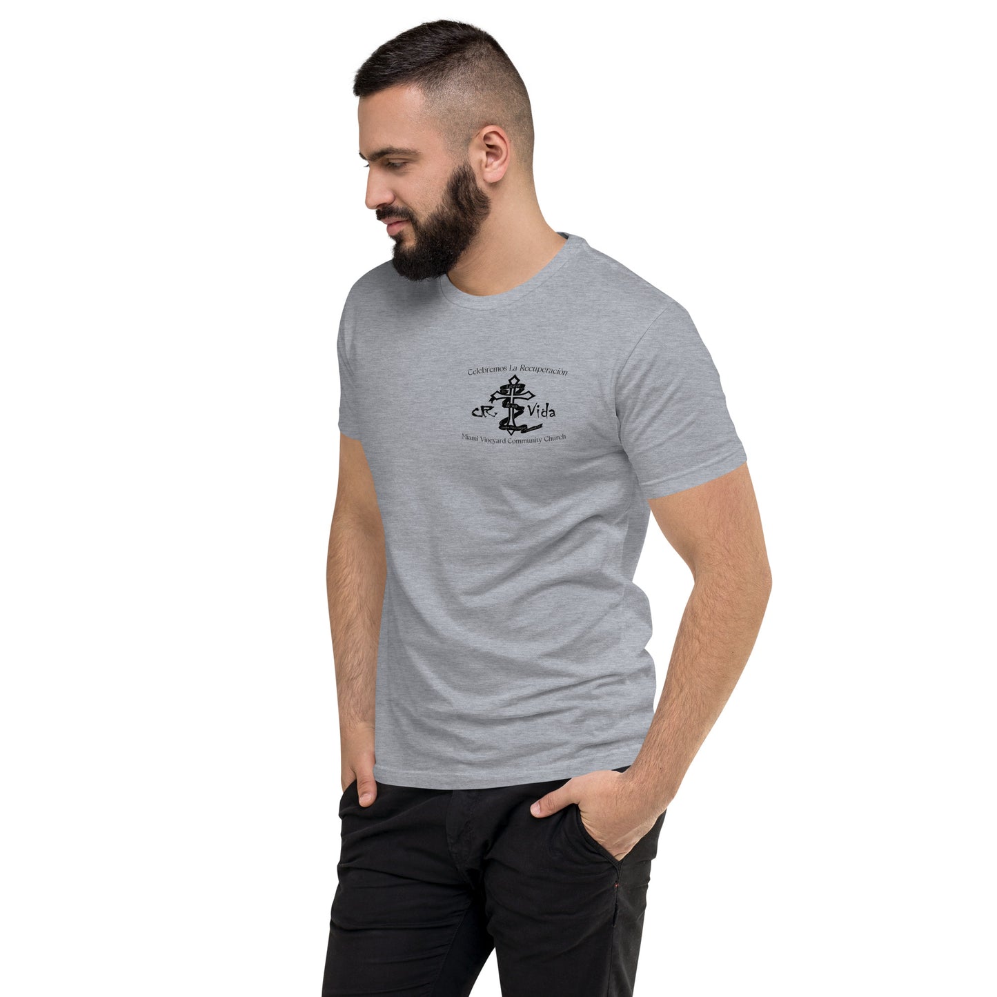 Celebramos CR Vida Black Logo NEXT LEVEL Short Sleeve T-shirt