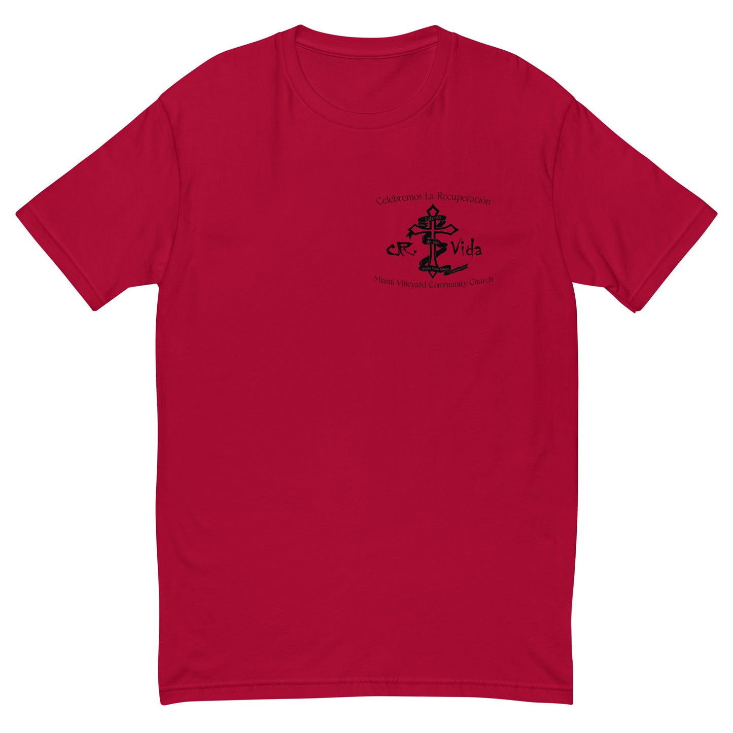 Celebramos CR Vida Black Logo NEXT LEVEL Short Sleeve T-shirt